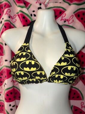 🖤 Batman Reversible Logo Triangle Bikini Top